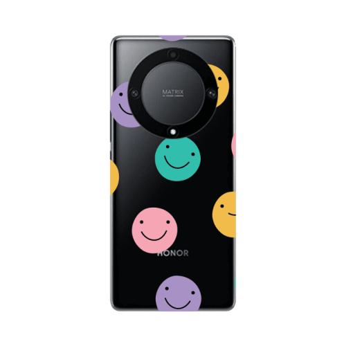 Honor Magic5 Lite 5G Colorful smiles Transparent Silicone TPU Θήκη