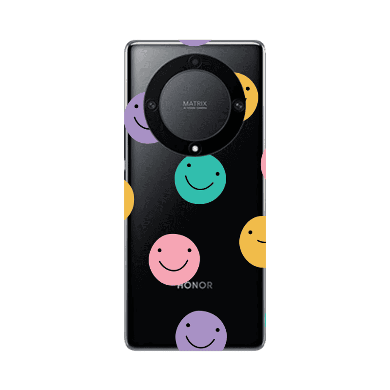 Honor Magic5 Lite 5G Colorful smiles Transparent Silicone TPU Θήκη