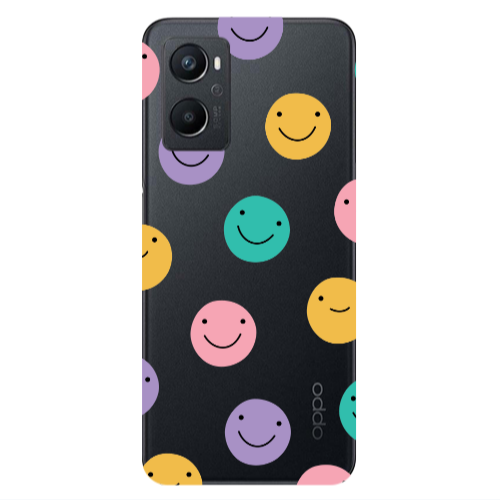 Oppo A 96 Colorful smiles Transparent Silicone TPU Θήκη