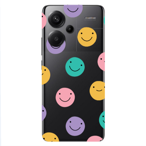 Xiaomi Redmi Note 13 Pro+ 5G  Colorful smiles Transparent Silicone TPU Θήκη