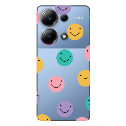 Xiaomi Poco M6 Pro 4G Colorful smiles Transparent Silicone TPU Θήκη