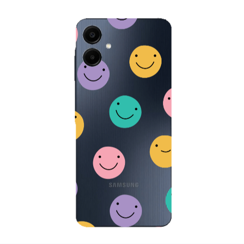 Samsung A06 Colorful smiles Transparent Silicone TPU Θήκη