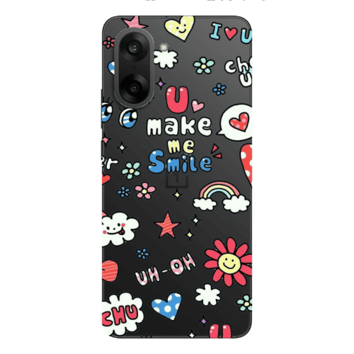 Oneplus Nord CE 5 Rainbow flowers Transparent Silicone TPU Θήκη