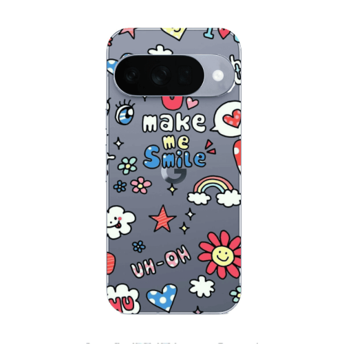 Google Pixel 10 Rainbow flowers Transparent Silicone TPU Θήκη