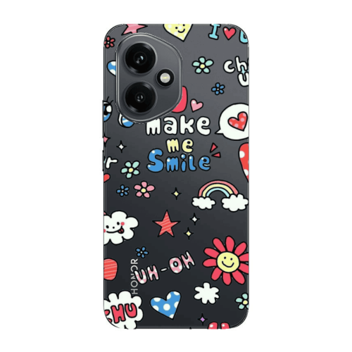 Honor Magic 400 Rainbow flowers Transparent Silicone TPU Θήκη