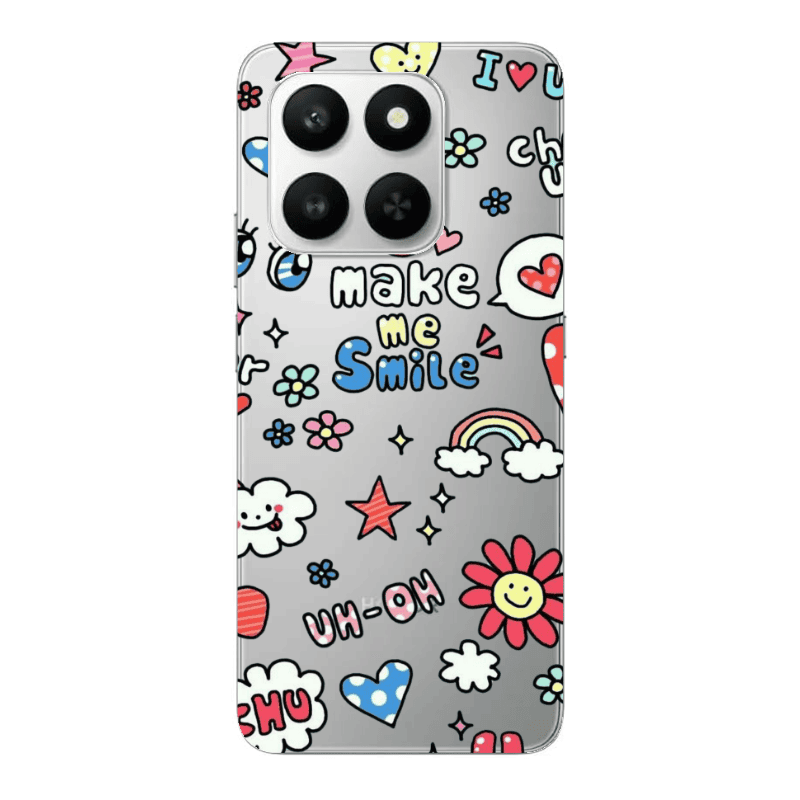 Honor Magic 400 Smart Rainbow flowers Transparent Silicone TPU Θήκη