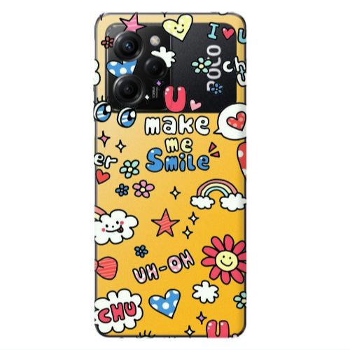 Xiaomi Poco X5 Pro Rainbow flowers Transparent Silicone TPU Θήκη