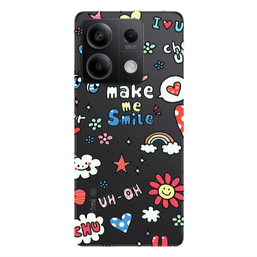 Xiaomi Redmi Note 13Pro 5G Rainbow flowers Transparent Silicone TPU Θήκη