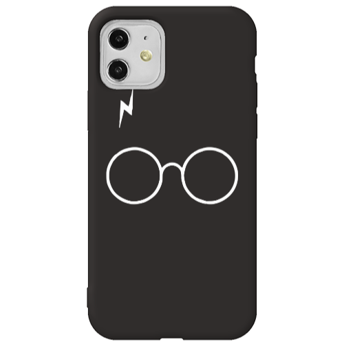 Apple iPhone 11  glasses Black Colored Silicone TPU Θήκη