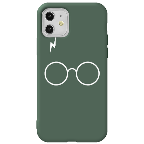 Apple iPhone 11  glasses Dark Green Colored Silicone TPU Θήκη