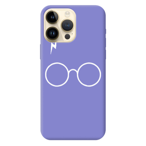 Apple iPhone 13 Pro Max glasses Purple Colored Silicone TPU Θήκη