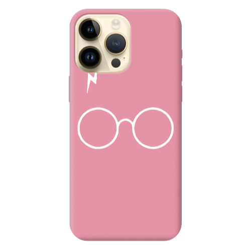 Apple iPhone 13 Pro Max glasses Pink Colored Silicone TPU Θήκη
