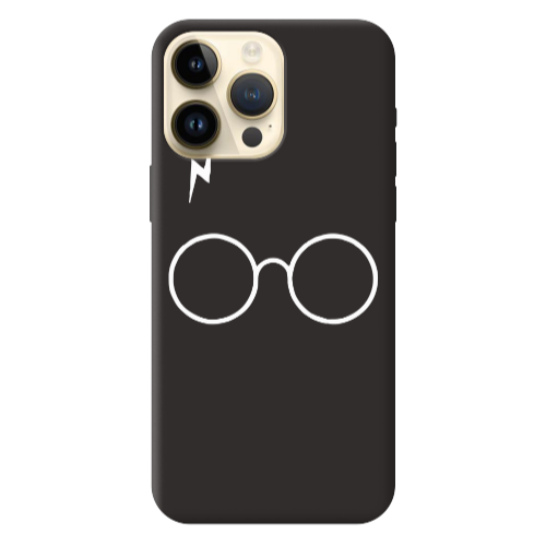 Apple iPhone 13 Pro Max glasses Black Colored Silicone TPU Θήκη