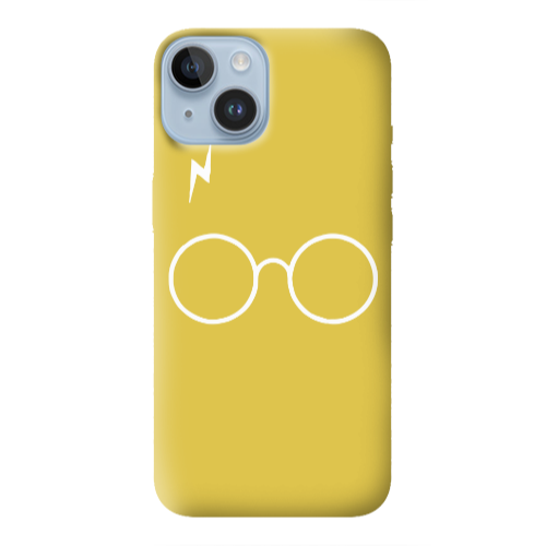 Apple iPhone 14 Plus glasses Yellow Colored Silicone TPU Θήκη