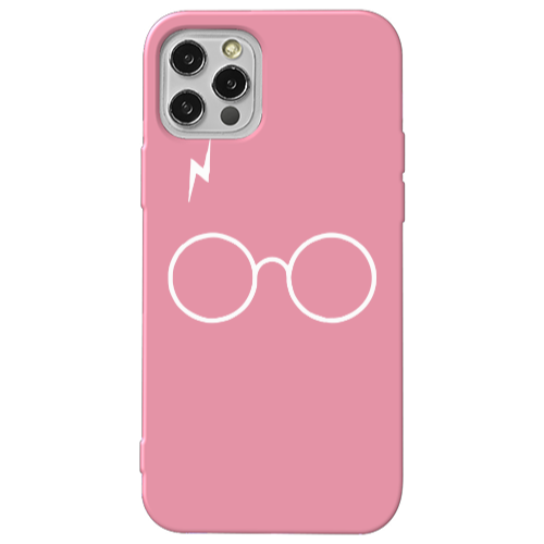 Apple iPhone 13 Pro glasses Pink Colored Silicone TPU Θήκη