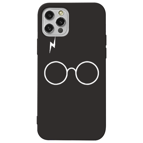 Apple iPhone 13 Pro glasses Black Colored Silicone TPU Θήκη