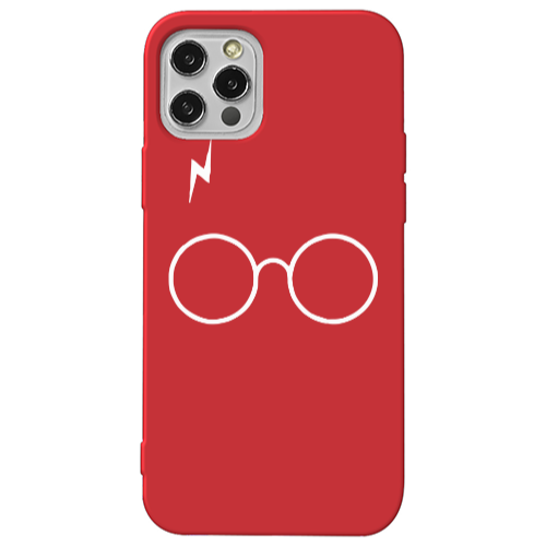 Apple iPhone 13 Pro glasses Red Colored Silicone TPU Θήκη