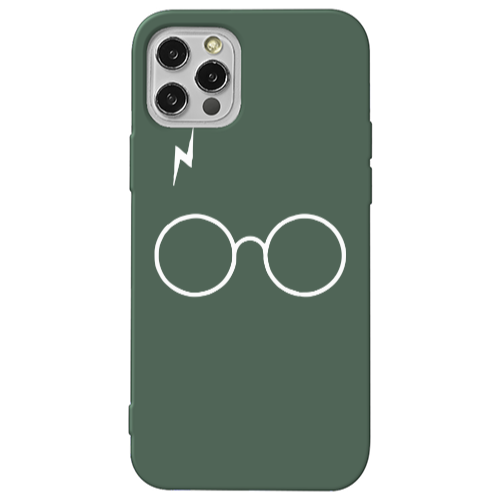 Apple iPhone 13 Pro glasses Dark Green Colored Silicone TPU Θήκη