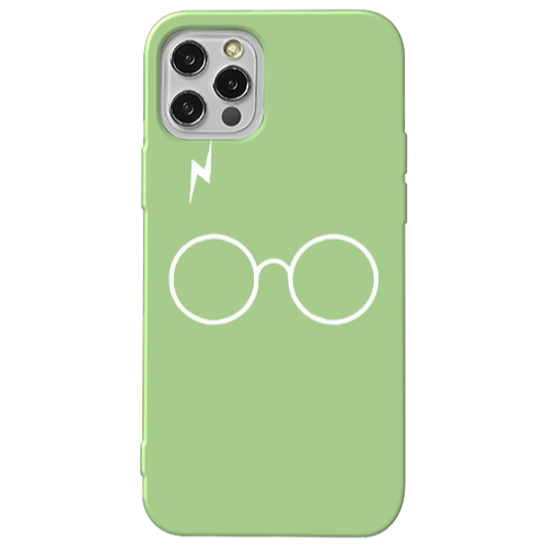 Apple iPhone 12 Pro Max glasses Light Green Colored Silicone TPU Θήκη