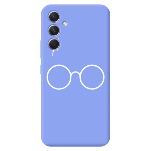 Samsung A54 glasses Light Purple Colored Silicone TPU Θήκη