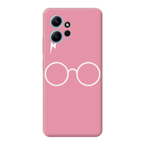 Xiaomi Redmi Note 12 4G glasses Pink Colored Silicone TPU Θήκη