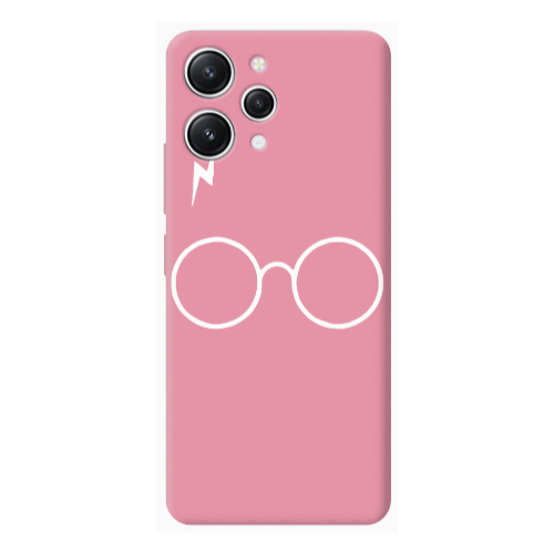 Xiaomi Redmi 12 glasses Pink Colored Silicone TPU Θήκη