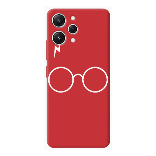 Xiaomi Redmi 12 glasses Red Colored Silicone TPU Θήκη
