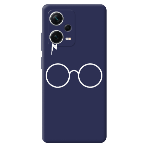 Xiaomi Poco X5 glasses Dark blue Colored Silicone TPU Θήκη