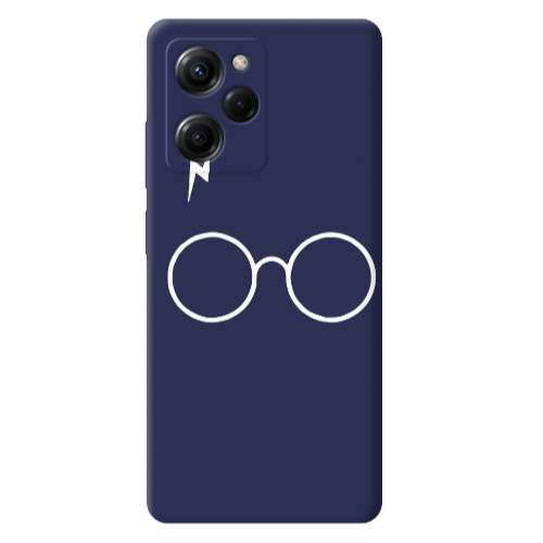 Xiaomi Poco X5 Pro glasses Dark blue Colored Silicone TPU Θήκη