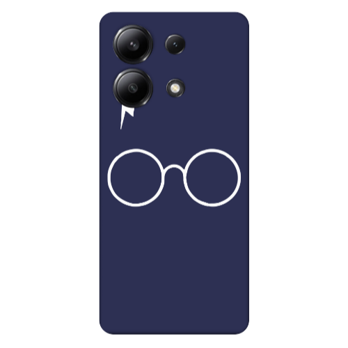Xiaomi Redmi Note 13 4G glasses Dark blue Colored Silicone TPU Θήκη