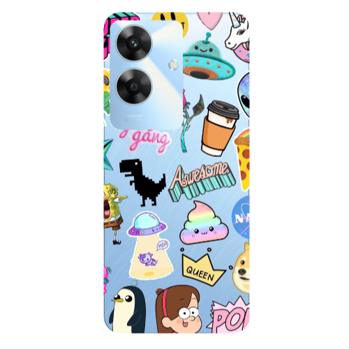 Realme Note 60 Cartoon queen Transparent Silicone TPU Θήκη