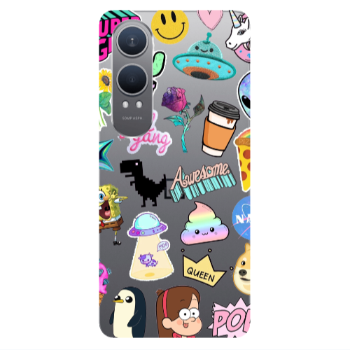 Oneplus Nord Ce 4 lite Cartoon queen Transparent Silicone TPU Θήκη