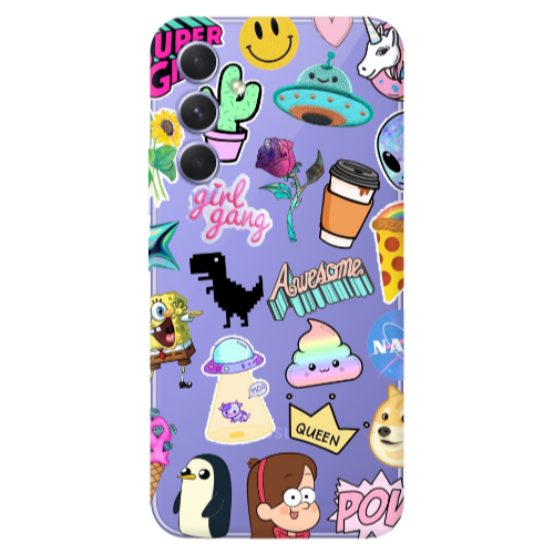 Samsung A56 Cartoon queen Transparent Silicone TPU Θήκη