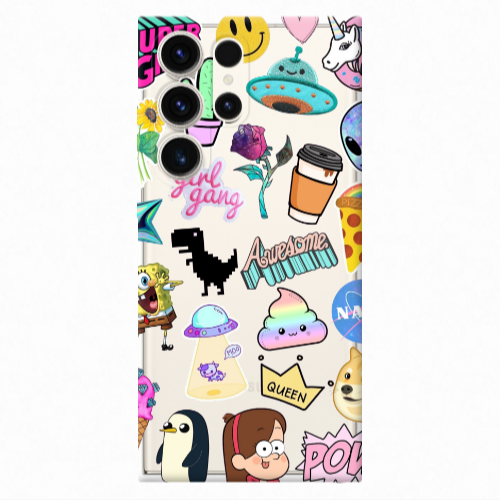 Samsung S25 Ultra Cartoon queen Transparent Silicone TPU Θήκη