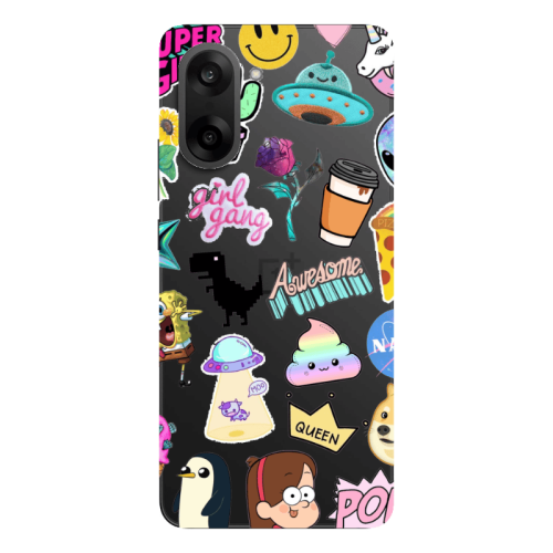 Oneplus Nord CE 5 Cartoon queen Transparent Silicone TPU Θήκη