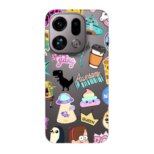 Oppo Find X9 Pro Cartoon queen Transparent Silicone TPU Θήκη