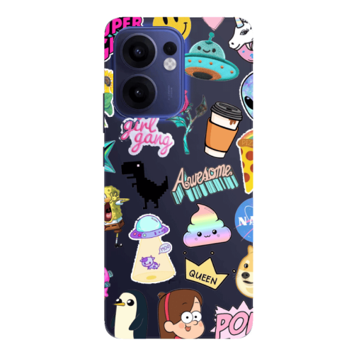 Oppo Reno13 FS Cartoon queen Transparent Silicone TPU Θήκη