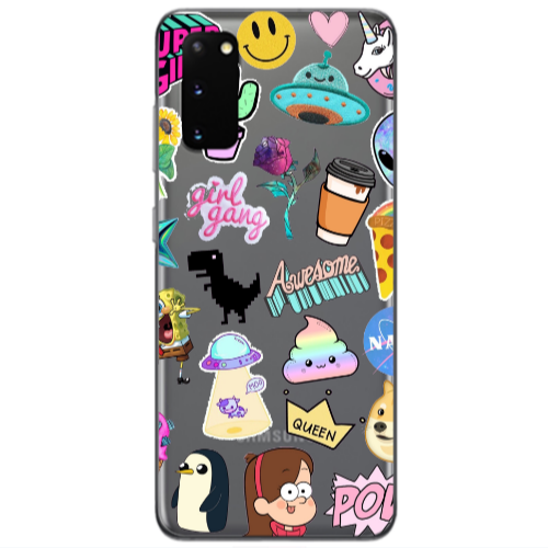 Samsung S20 Cartoon queen Transparent Silicone TPU Θήκη