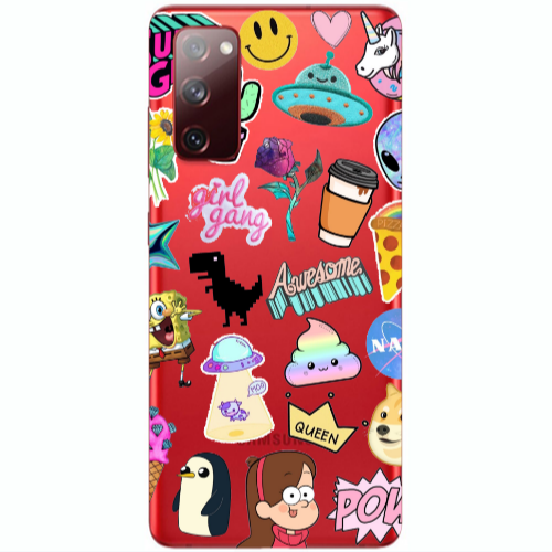 Samsung S20 FE Cartoon queen Transparent Silicone TPU Θήκη