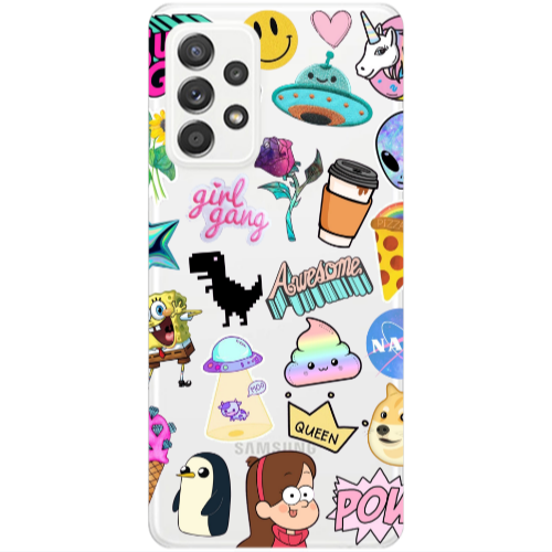 Samsung A53 Cartoon queen Transparent Silicone TPU Θήκη