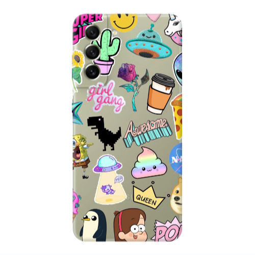 Samsung S22 Cartoon queen Transparent Silicone TPU Θήκη