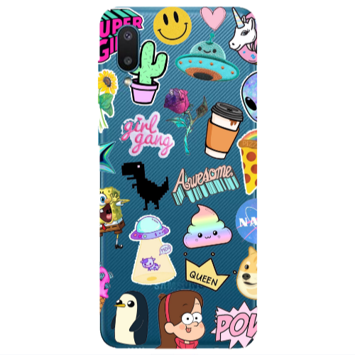 Samsung A02 Cartoon queen Transparent Silicone TPU Θήκη