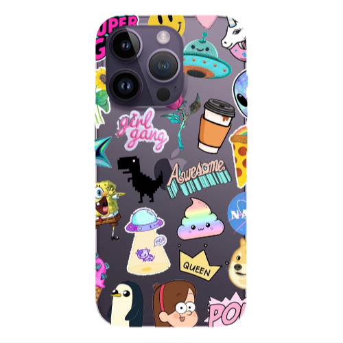 Apple iPhone 14 Pro  Cartoon queen Transparent Silicone TPU Θήκη