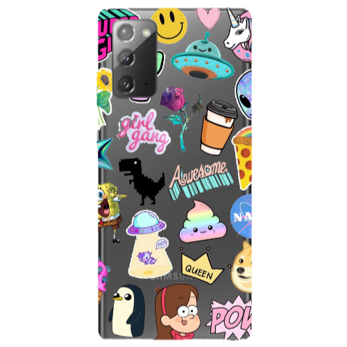 Samsung Note 20 Cartoon queen Transparent Silicone TPU Θήκη
