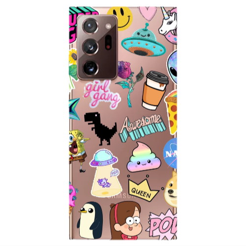 Samsung Note 20 Ultra Cartoon queen Transparent Silicone TPU Θήκη