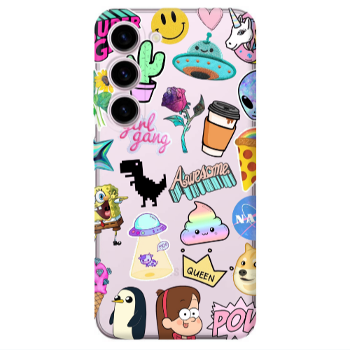 Samsung S23 Cartoon queen Transparent Silicone TPU Θήκη