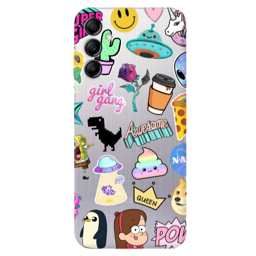 Samsung A24 Cartoon queen Transparent Silicone TPU Θήκη