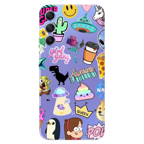 Samsung A34 Cartoon queen Transparent Silicone TPU Θήκη