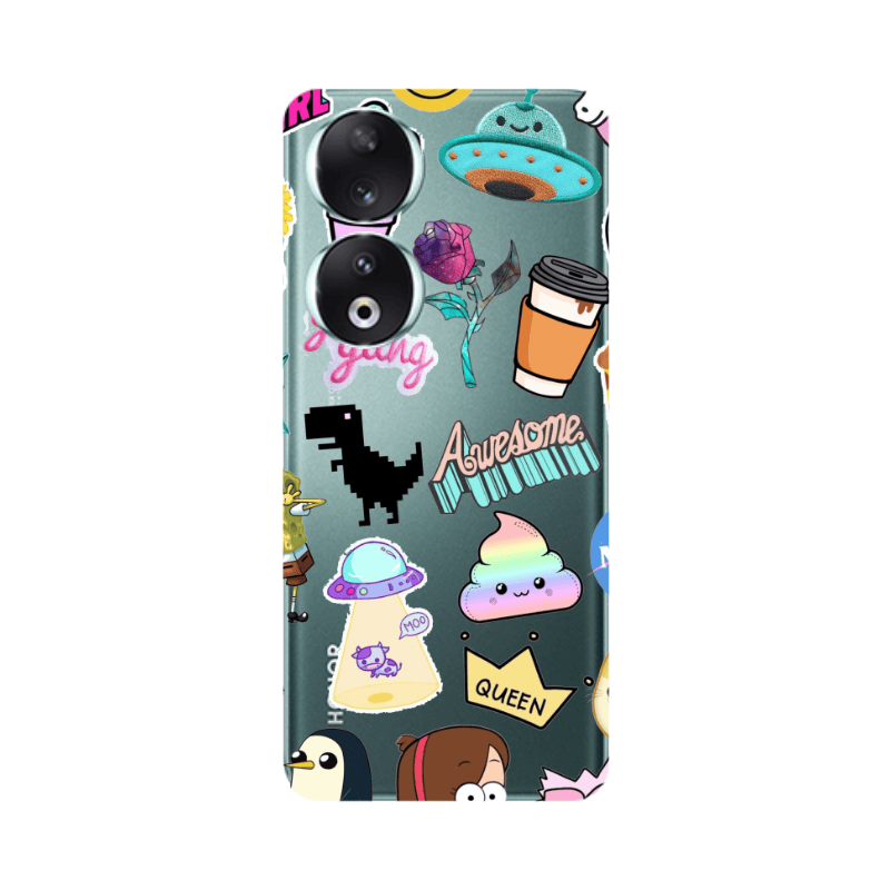 Honor 90 5G Cartoon queen Transparent Silicone TPU Θήκη