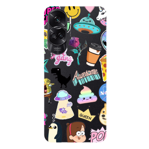 Honor 90 Lite 5G Cartoon queen Transparent Silicone TPU Θήκη